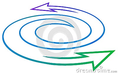 Arrows swirl Vector Illustration