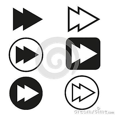 arrows vector collection black. Different black Arrows icons,vector set. Abstract elements for business infographic. Stock Photo