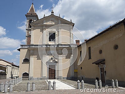 Arsago Seprio, Italy: Santo Stefano church Stock Photo