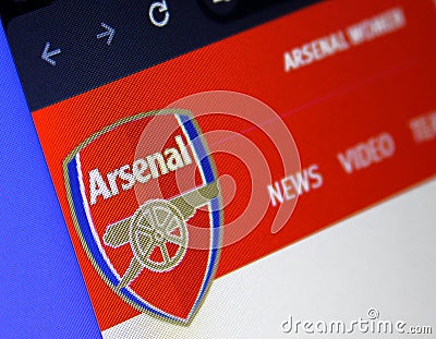 Arsenal football club logo Editorial Stock Photo