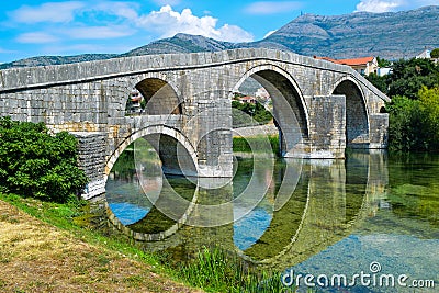 The Arslanagic Bridge Stock Photo