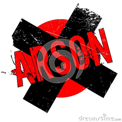 Arson rubber stamp Vector Illustration