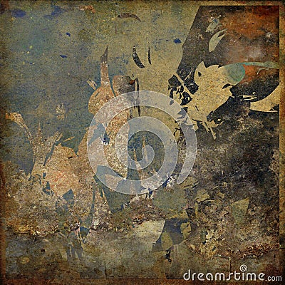 Art abstract grunge graphic background Stock Photo