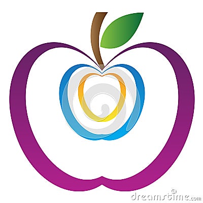 Art apple Vector Illustration