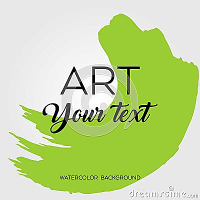 Art brush painted abstract background Cartoon Illustration