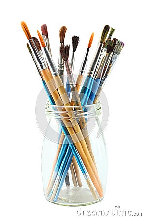 Art brushes Stock Photo