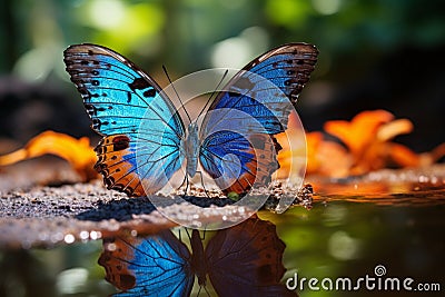 The art of butterfly photography Stock Photo