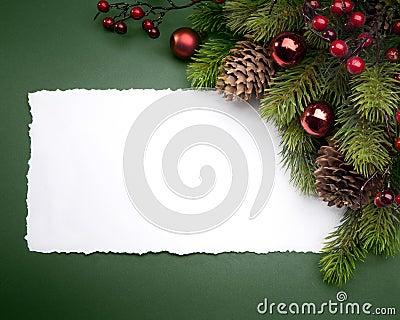 Art Christmas greeting card Stock Photo