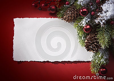 Art Christmas greeting card Stock Photo