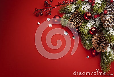 Art Christmas greeting card Stock Photo