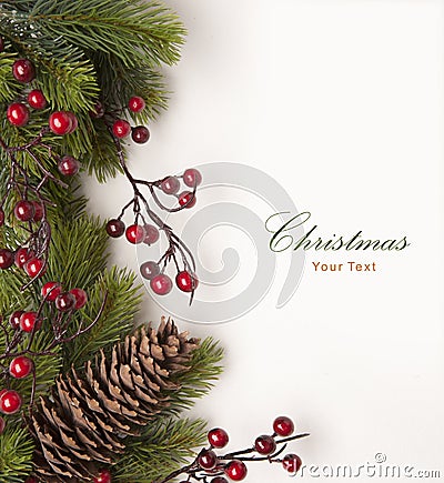 Art Christmas greeting card Stock Photo