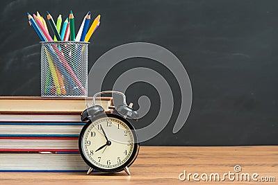 Art class teacher want everyone be on time Stock Photo