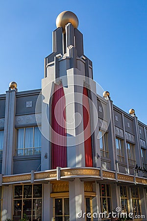 Art Deco Architecture in Culver City Stock Photo