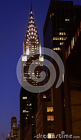 Art Deco Chrysler Building Editorial Stock Photo