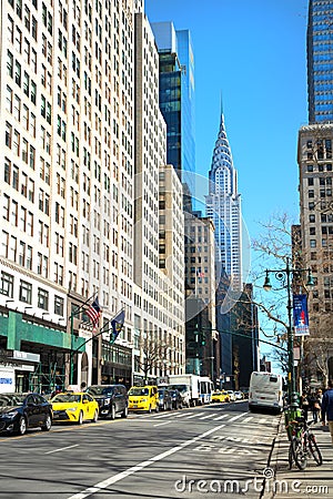 Art Deco Chrysler building in NY Editorial Stock Photo