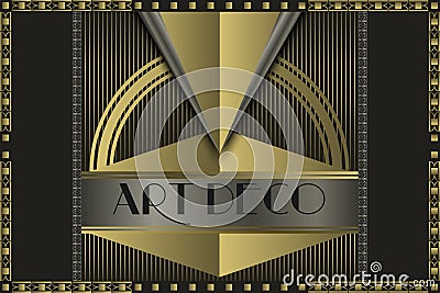 Art deco concept Stock Photo