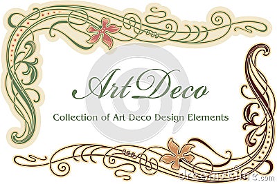 Art Deco Design Element - Corner Vector Illustration