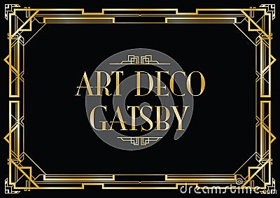 Art deco gatsby Stock Photo