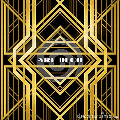 Art deco grille Vector Illustration