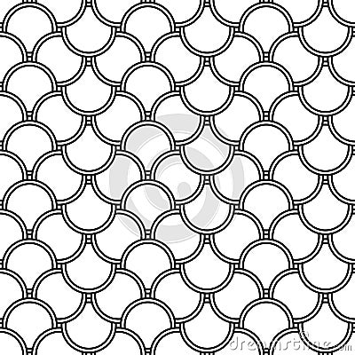 Art Deco motif in seamless decorative geometric pattern Vector Illustration