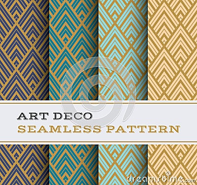 Art Deco seamless pattern 12 Vector Illustration