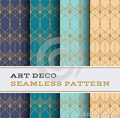 Art Deco seamless pattern 39 Vector Illustration