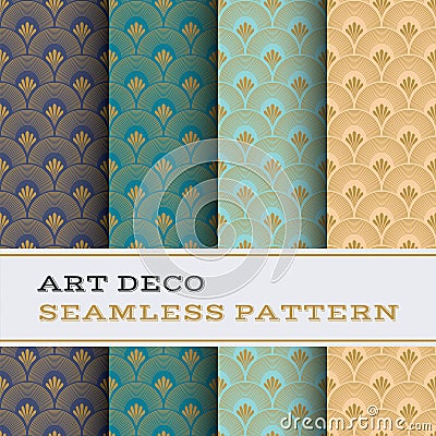 Art Deco seamless pattern 40 Vector Illustration