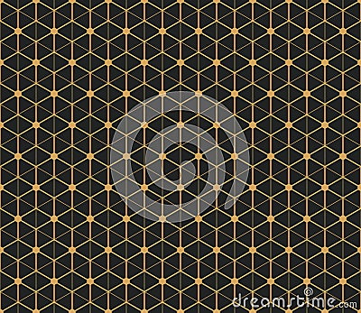 Art Deco seamless vintage vector wallpaper pattern Vector Illustration