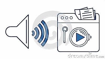 Art Deco speaker audio, vintage sound device, elegant broadcast tool, classic style vector design Generative AI Vector Illustration