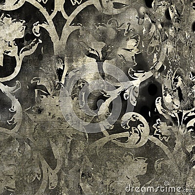 Art floral grunge background pattern Stock Photo