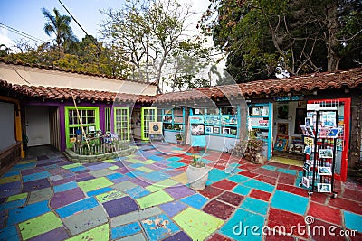 Art galleries Spanish Village Art Center Editorial Stock Photo