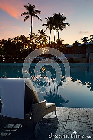 Art Hawaiian Vacation Sunset Concept Stock Photo