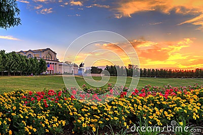 Art Hill in Forest Park, St. Louis, Missouri Stock Photo