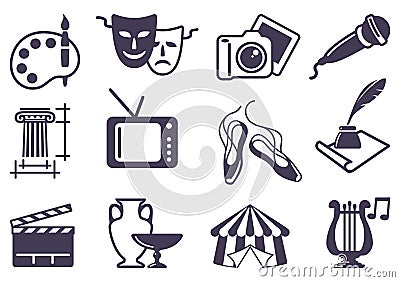 Art icons Vector Illustration