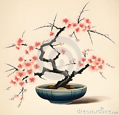 The Art of Ikebana. Stock Photo