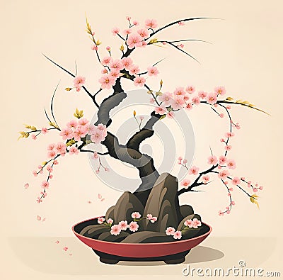 The Art of Ikebana. Stock Photo