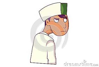 Vector Cartoon Illustration Of Himachali Boy Vector Illustration