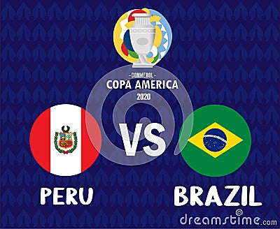 Copa America 2020 Semi final Brazil vs Peru Stock Photo