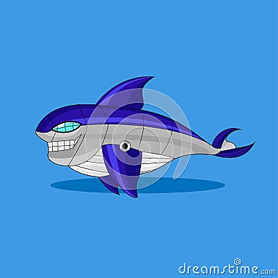 Illustration Vector Graphic Of The Shark Whale Submarine Vector Illustration