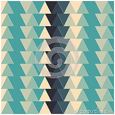 Wallpaper of repeated triangles. Texture background design with geometric pattern in shaded color. Vector Illustration
