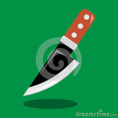 flying knife simple vector. kitchen equipment icons. Vector Illustration