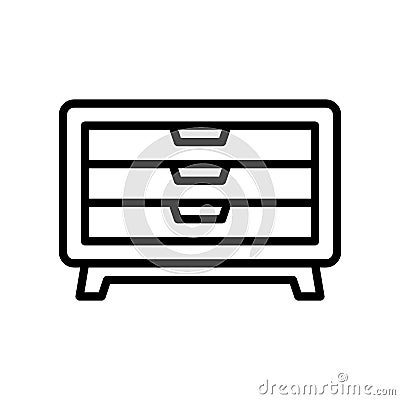 sketch household furniture Vector Illustration