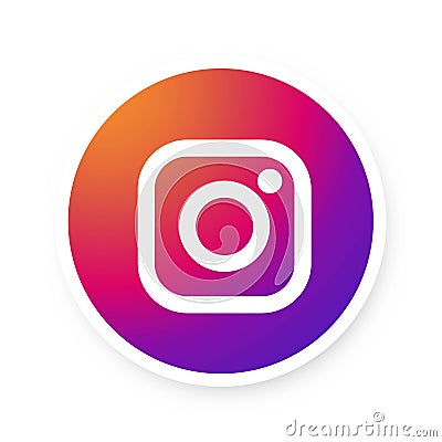 social media instagram Logo vector color. Vector Illustration