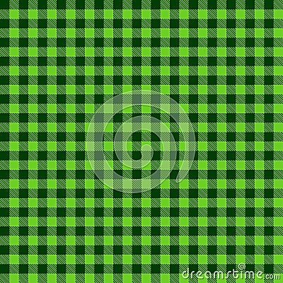 Happy St Patrick's Day - funny Irish day lettering in checkered pattern Vector Illustration