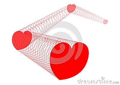 heart many shape vector for background icon banner web decoration cartoon Vector Illustration