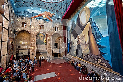 Art installations at the Salvador Dali museum in Figueres, Spain Editorial Stock Photo