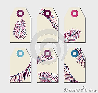 Art labels Vector Illustration