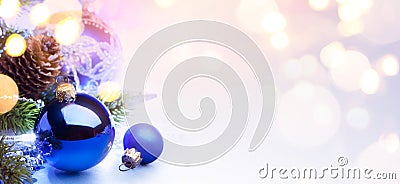 Art Merry Christmas and happy New Year; bright holidays background Stock Photo