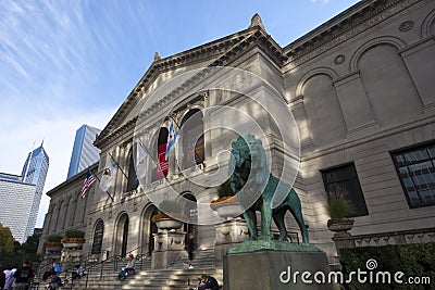 Art Museum in downtown Chicago Editorial Stock Photo