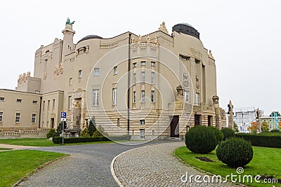 The Art-Nouveau facade of the State Theater Editorial Stock Photo